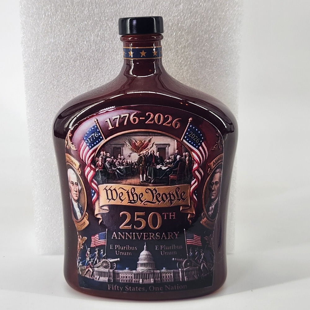 We The People 250th Anniversary 1776-2026 Decanter Bottle Patriotic Collectible